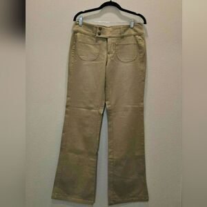 NWOT Lee One True Fit Khaki Twill Boot Cut Pants Size 7/8M